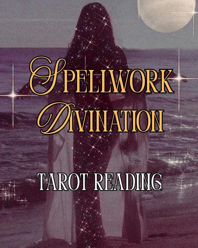 Divination Reading for Spellwork Guidance (Digital Only) Tarot Reading